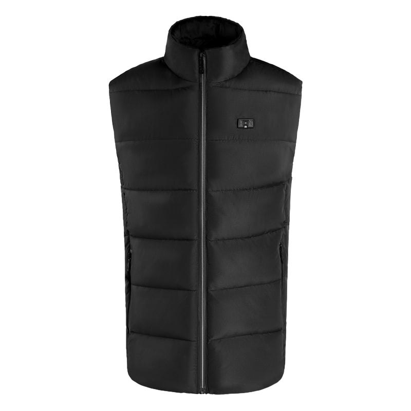 3 Temperature Control 15 Heating Areas Sleeveless Heated Jacket for Men Women 3 Heat Levels Stand-up Collar Winter Gilet with Zip Pockets