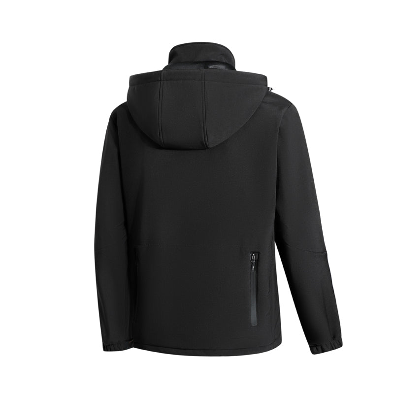 Windproof and Waterproof Fleece Heated Hoodie Jacket for Men Women with 21 Heating Areas 4 Zones Control USB Electric Rechargeable Heated Winter Coats for Skiing Hiking Camping