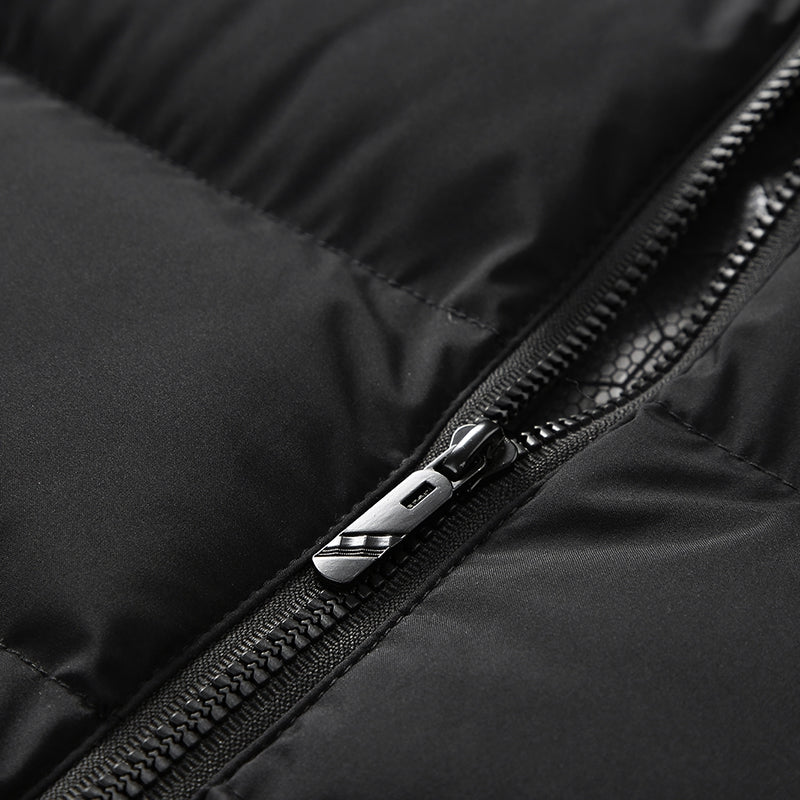 Intelligent Dual Control Unisex Heated Vest with Detachable Hood 11 Heating Zones USB Electric Warm Winter Sleeveless Zipper Waistcoat for Men Women