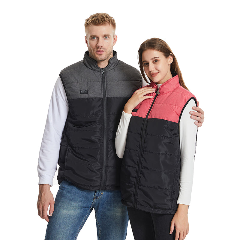 Dual Control 11 Heating Areas Heated Vests for Men Women Motorcycle USB Rechargeable Electric Thermal Waistcoat with Zipper
