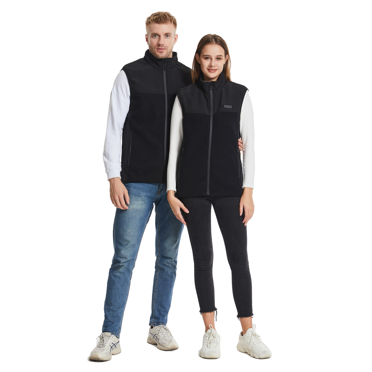 Adjustable Heated Puffer Vest for Men Women 13 Heating Zones Rechargeable USB Heated Winter Waistcoat with Zipper Pockets