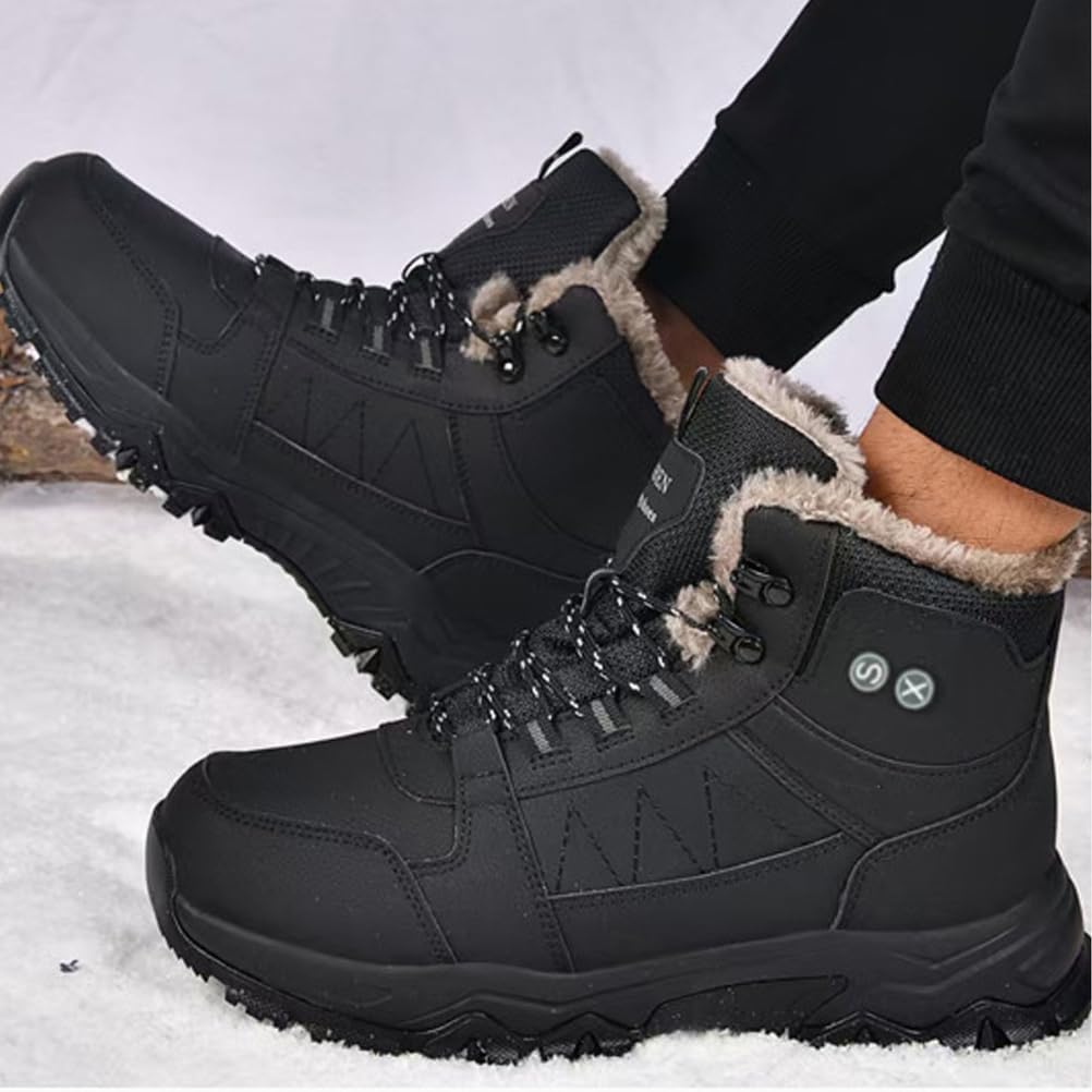 Smart Heated Sneakers for Women with Rechargeable 20000mAh Battery 3 Heating Levels Electric Heated Shoes, Waterproof Upper, Non-Slip Rubber Sole, Winter Warmth Footwear for Hiking Outdoor Activities