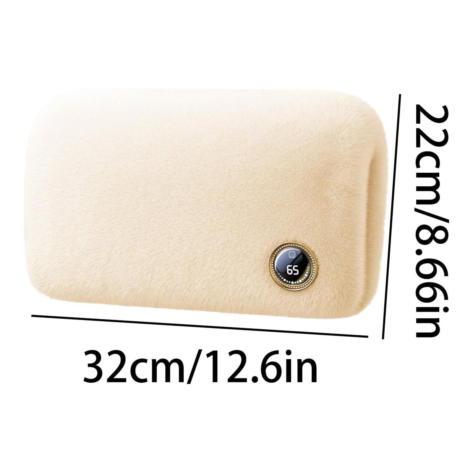 Hand Muff 3 Heating Levels Plug In Waterless Winter Pouch, Plush Hand Heater for Women Men Cold Weather Indoor Home Office Travel
