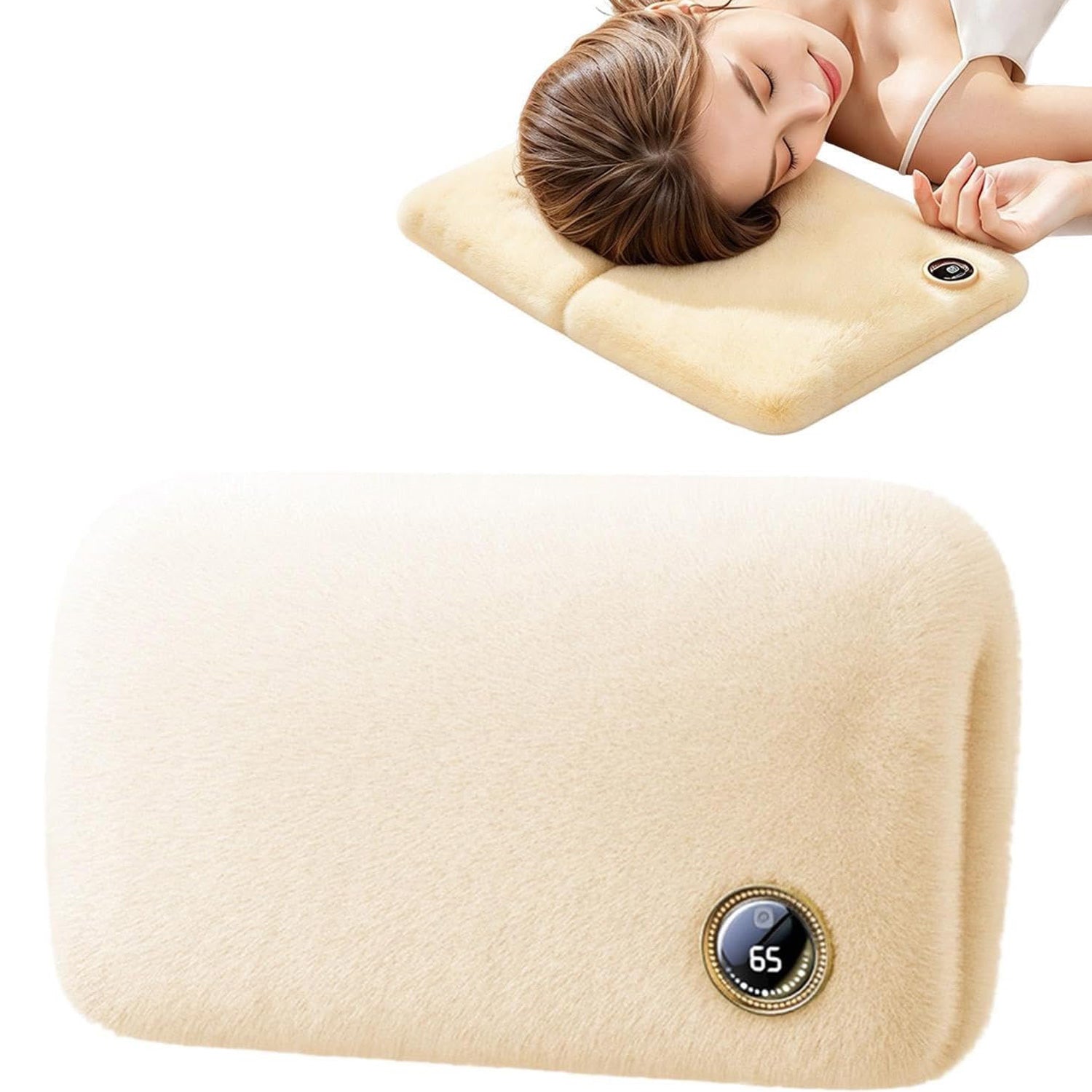 Hand Muff 3 Heating Levels Plug In Waterless Winter Pouch, Plush Hand Heater for Women Men Cold Weather Indoor Home Office Travel
