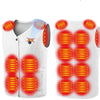 Fleece Heated Vest for Men Women 16 Heating Zones 3 Adjustable Temperature USB Rechargeable Electric Body Warmer