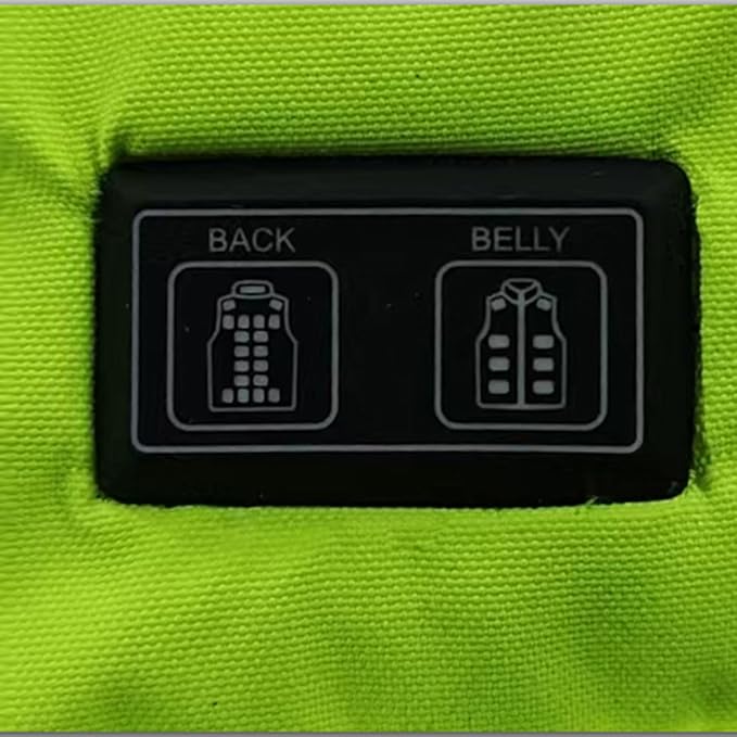 Green+Black High Visibility Heated Vest for Men Women, 8 Heating Zones 3 Temperature Levels Rechargeable Lightweight Zip Up Hi Vis Safety Electric Thermal Warming Gilet with Pockets