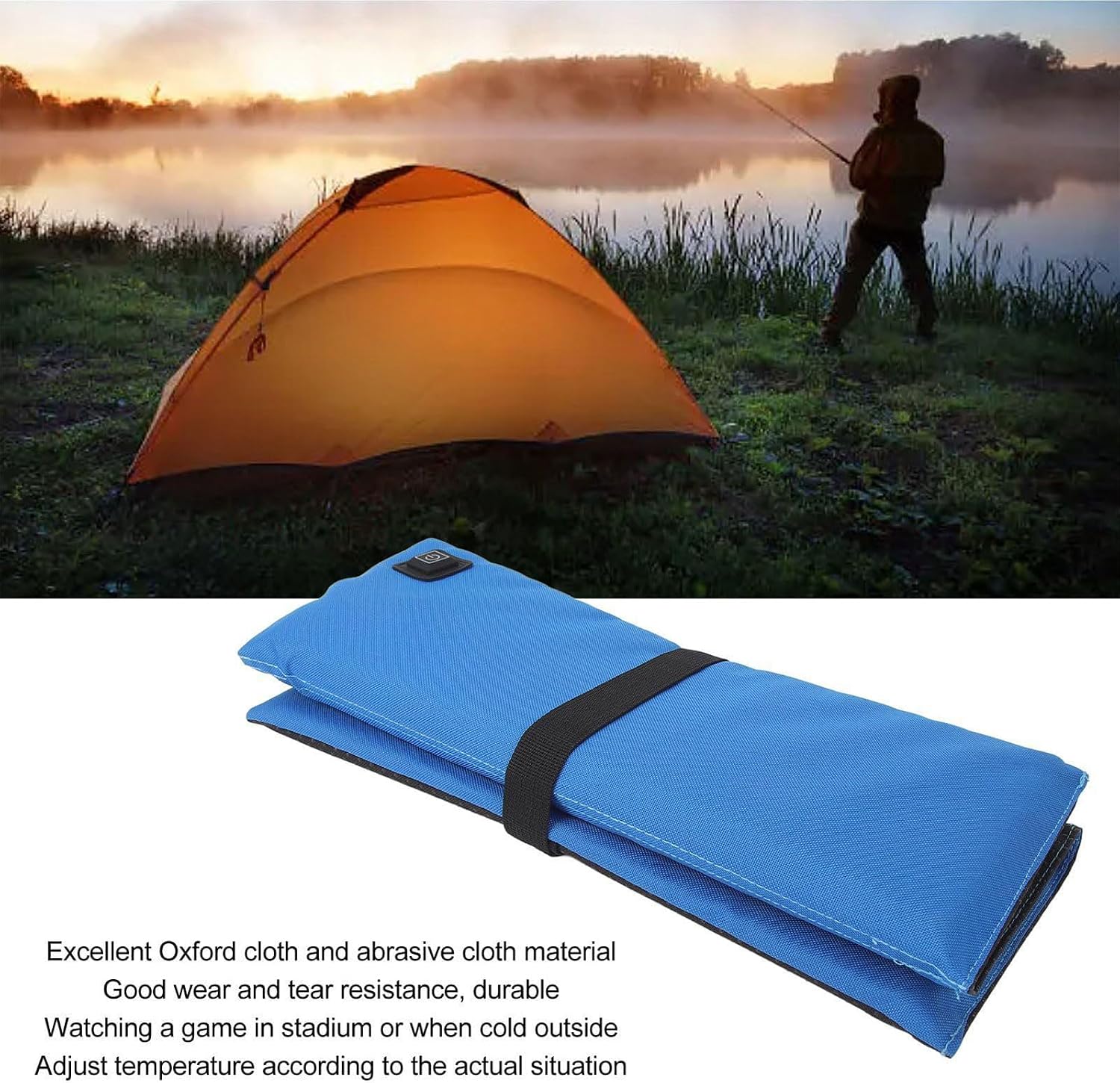 USB Run Pliable Stadium Seat Warmer Modifiable Thermoregulation Thin University Fabric Construction USB Warmed Seat Pillow