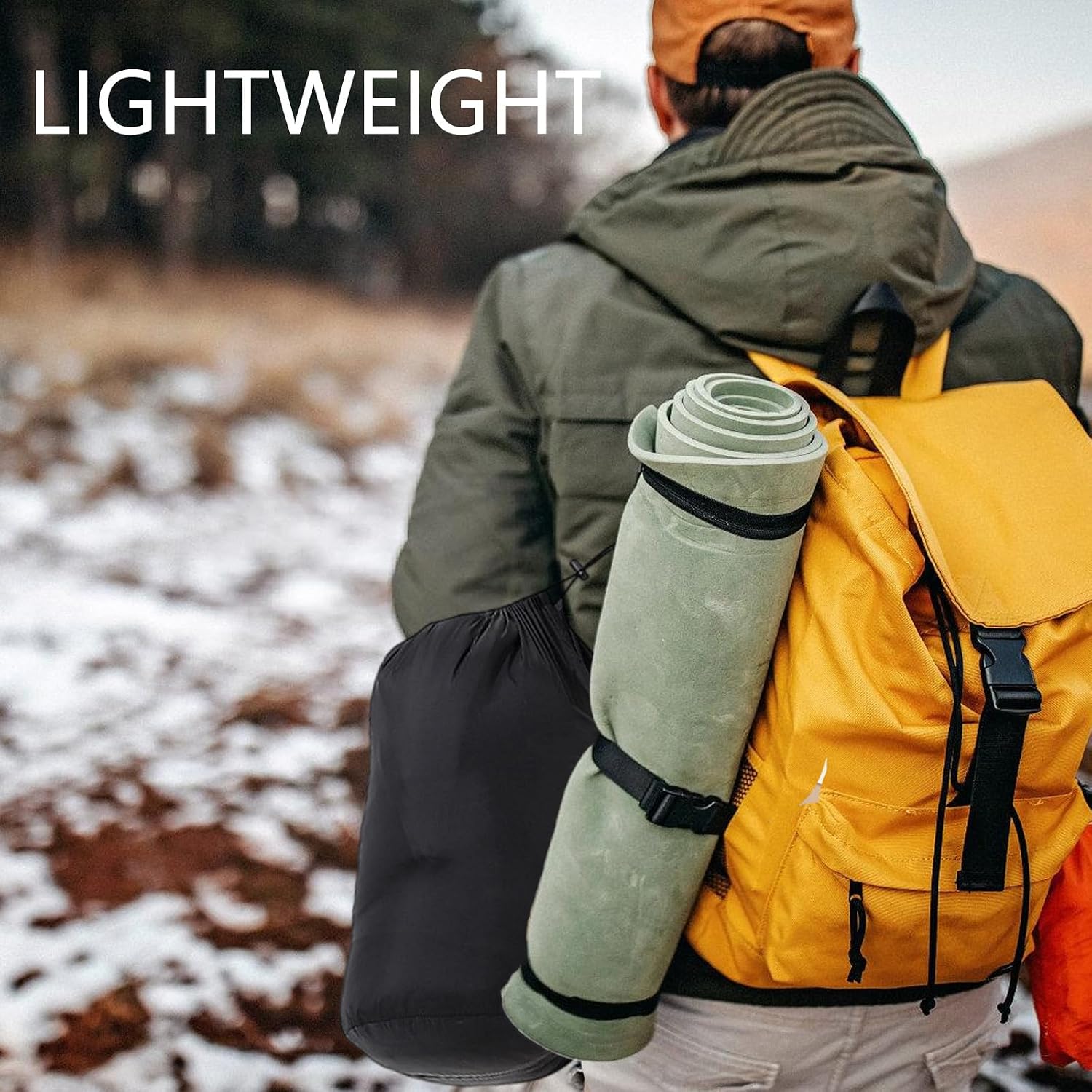 Outdoor Heated Sleeps Bag USB Powered 3 Heat Models 4 Heating Areas Adjustable Elastics Cord For Adults