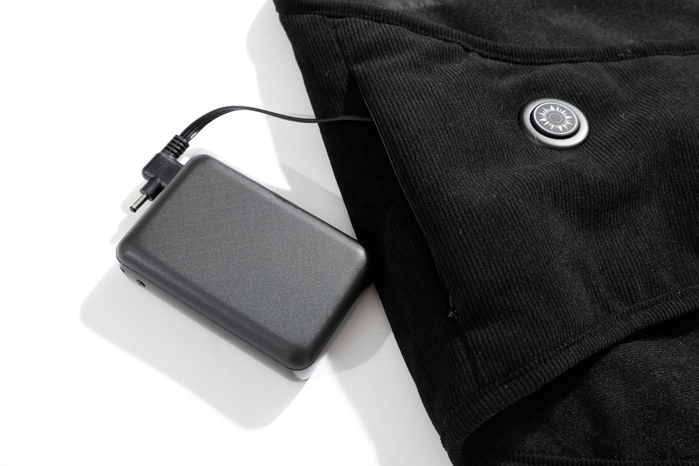 Black 8 Areas Heated Vest for Men Women USB Charging Smart Temperature Winter Warming Waistcoat with Adjustable Belt