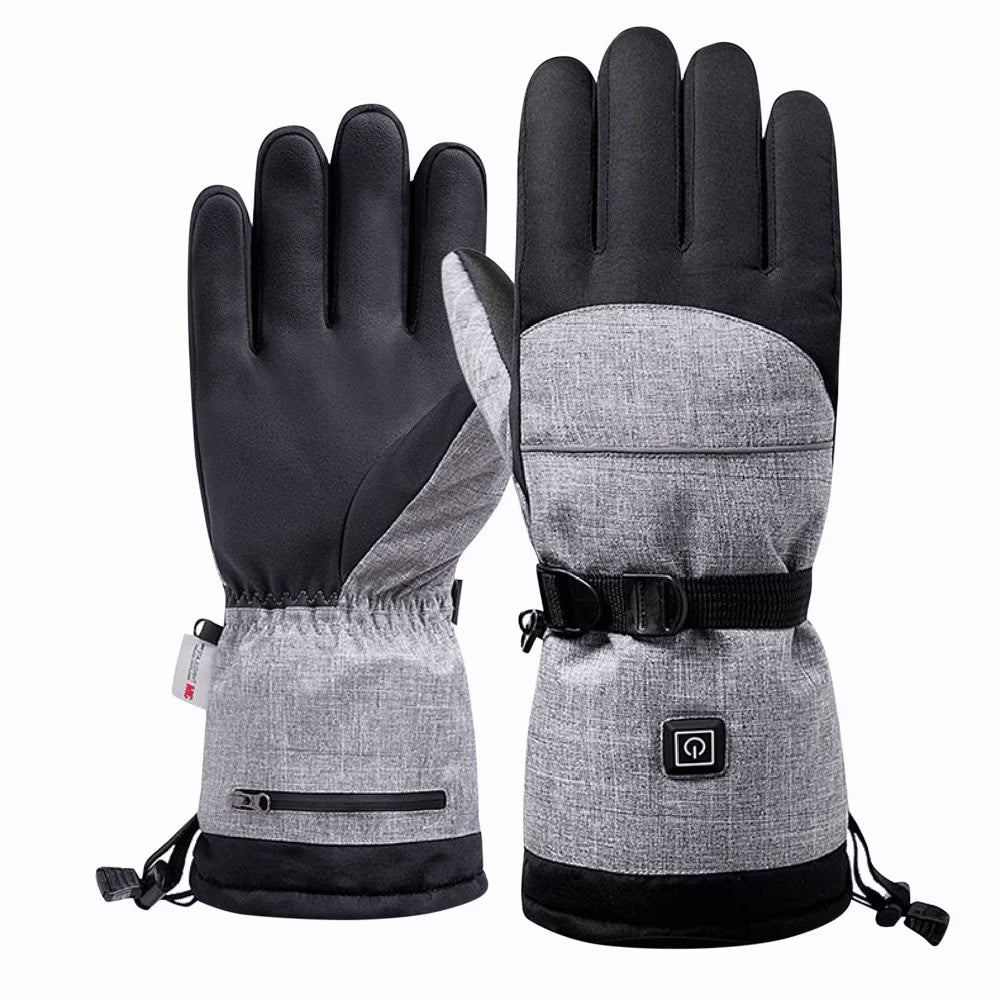 Rechargeable Electric Heated Gloves with 2pcs 8500mAH Batteries 3 Heating Levels Touchscreen Waterproof Winter Ski Motorcycle Hiking Cycling Gloves Hand Warmer