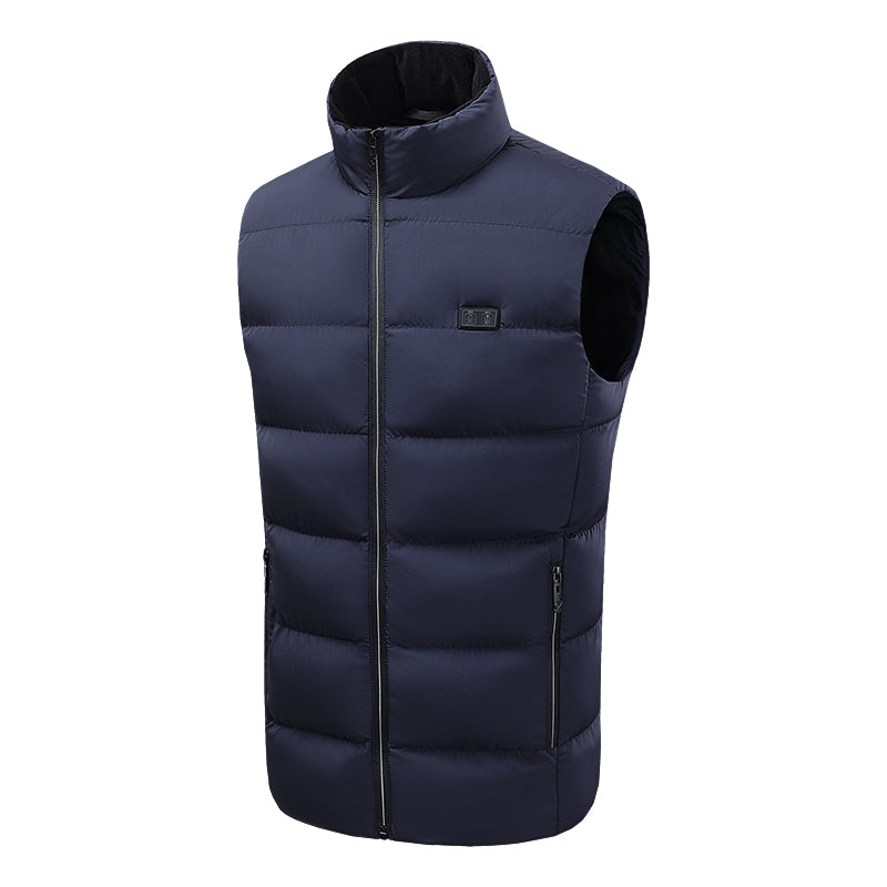 Dual Control 15 Carbon Fiber Heating Pads Thermal Vest for Women Men Heated Gilet 3 Heat Settings Electric USB Charging Heating Waistcoat