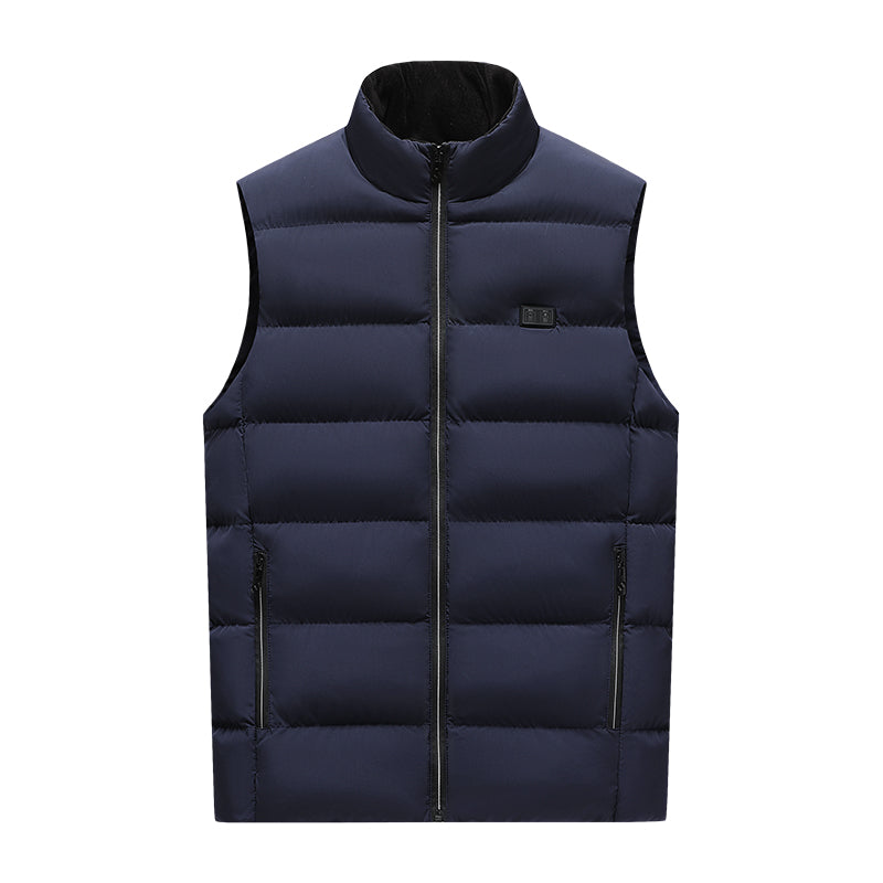 Dual Control 15 Carbon Fiber Heating Pads Thermal Vest for Women Men Heated Gilet 3 Heat Settings Electric USB Charging Heating Waistcoat