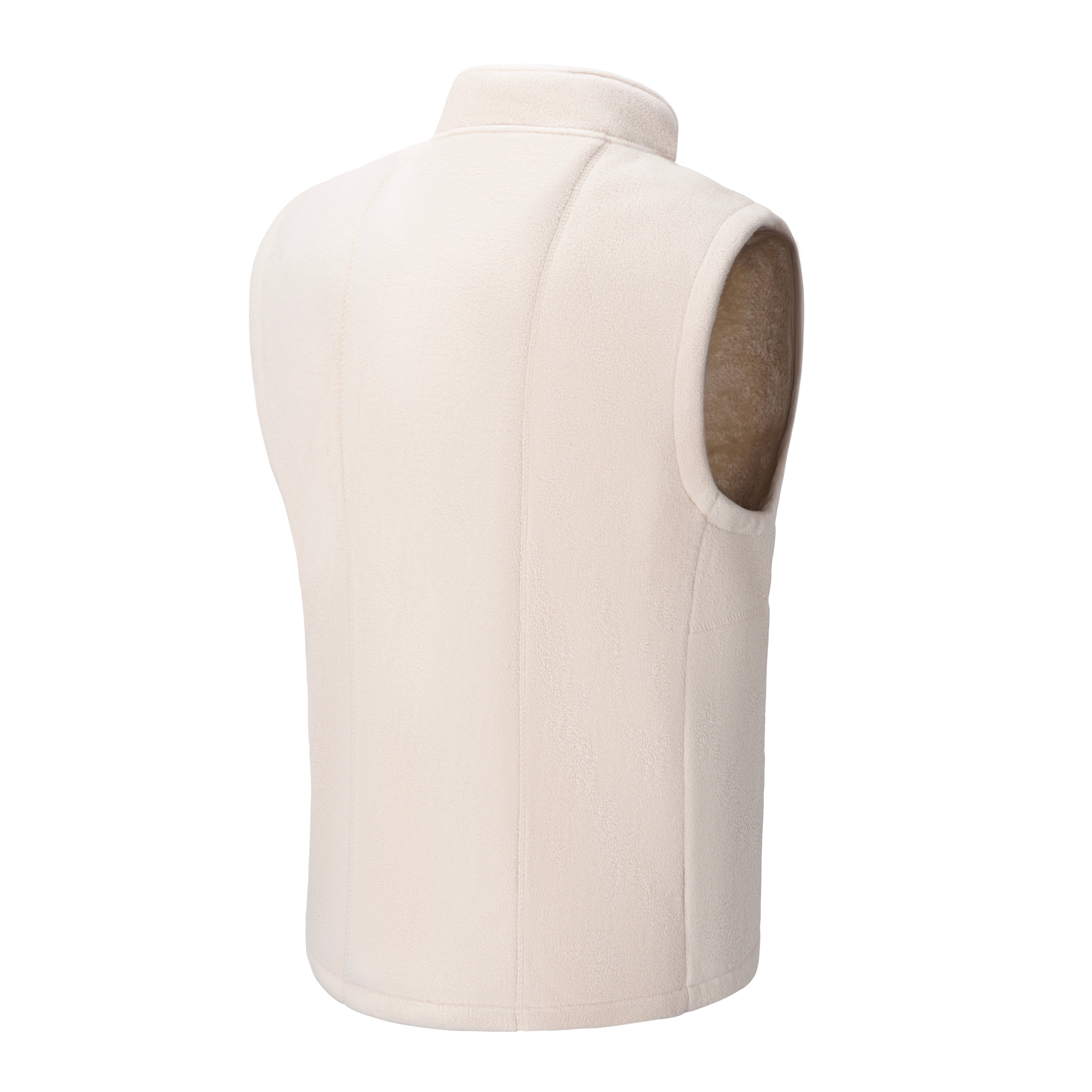Fleece Lined Heated Vest for Women Men, 3 Gear Temp Control Dual Control 10 Heating Zones USB Electric Heating Stand Collar Smart Thermal Waistcoat