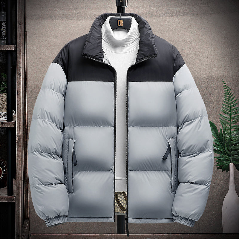USB Heated Outerwear Coats for Men Winter Warm 6 Heating Zones Intelligent Constant Temperature Quilted Zip-Up Puffer Jacket