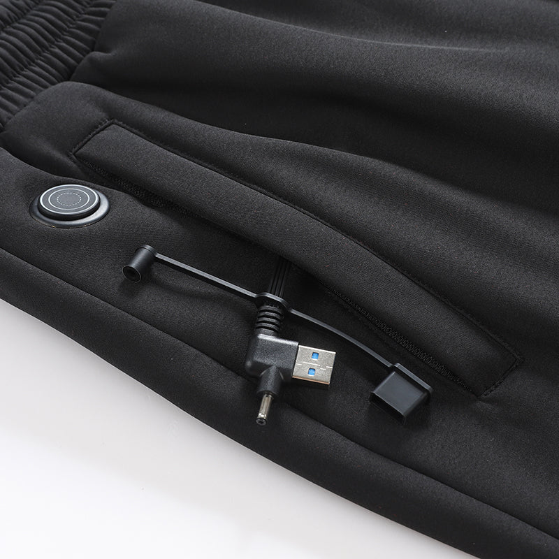 Heated Casual Trousers for Men Women Outdoor Hunting Winter Warm Snow Pants Electric USB 12 Heating Zones
