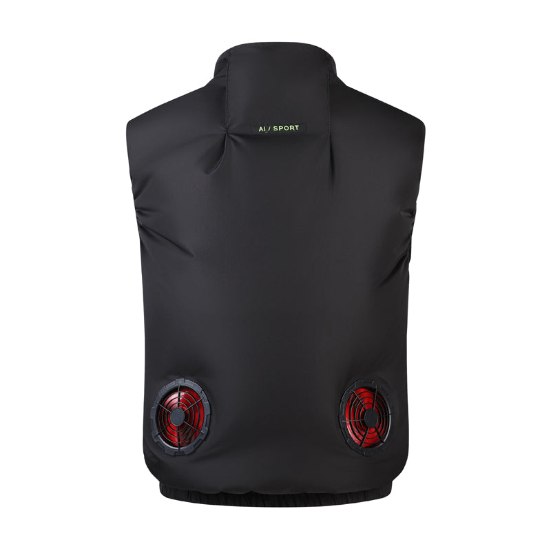 Electric Cooling Fan Vest for Men Women with Air Conditioning Fans Sleeveless Workwear Air-conditioned Clothes for Outdoor Hot Weather Work
