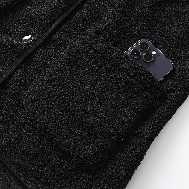 Fleece Heated Vest for Men Women 16 Heating Zones 3 Adjustable Temperature USB Rechargeable Electric Body Warmer