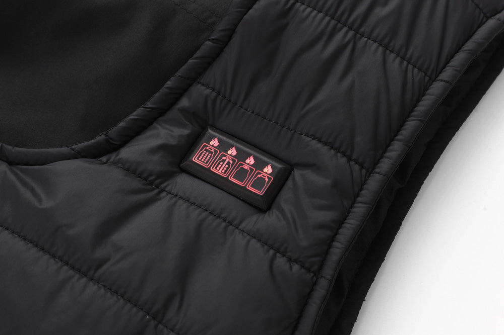 V-Neck Smart Electric Heated Vests for Women Men 4 Control 26 Carbon Fiber Heating Areas 3 Temperature Adjustment