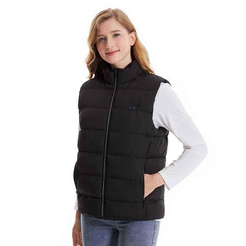 Dual Control 15 Carbon Fiber Heating Pads Thermal Vest for Women Men Heated Gilet 3 Heat Settings Electric USB Charging Heating Waistcoat