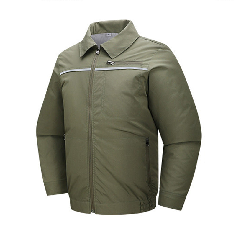 Cooling Fan Jacket for Men Women, Battery Powered 3 Fans Air Conditioned Work Uniform with Usb Reflective Stripe Cooling Fan Clothe for Outdoor Activities In Hot Weather