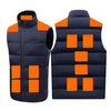 Dual Control 15 Carbon Fiber Heating Pads Thermal Vest for Women Men Heated Gilet 3 Heat Settings Electric USB Charging Heating Waistcoat