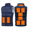 Dual Control 9 Carbon Fiber Heating Pads Heated Gilet for Men Women Heated Vest 3 Temperature Levels Electric USB Charging Heating Vest