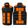 4 Control 21 Carbon Fiber Heating Pads Heated Body Warmer Vest for Women Men 3 Heat Adjustable Electric USB Charging Thermal Gilet