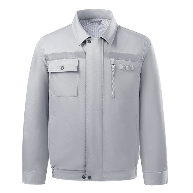 Summer Cooling Jacket with 2 Fans 3-Speed Settings Breathable Fabric Comfort Safety Reflective Strips Sun Protection Refrigeration Air Conditioning Clothes for Hot Weather