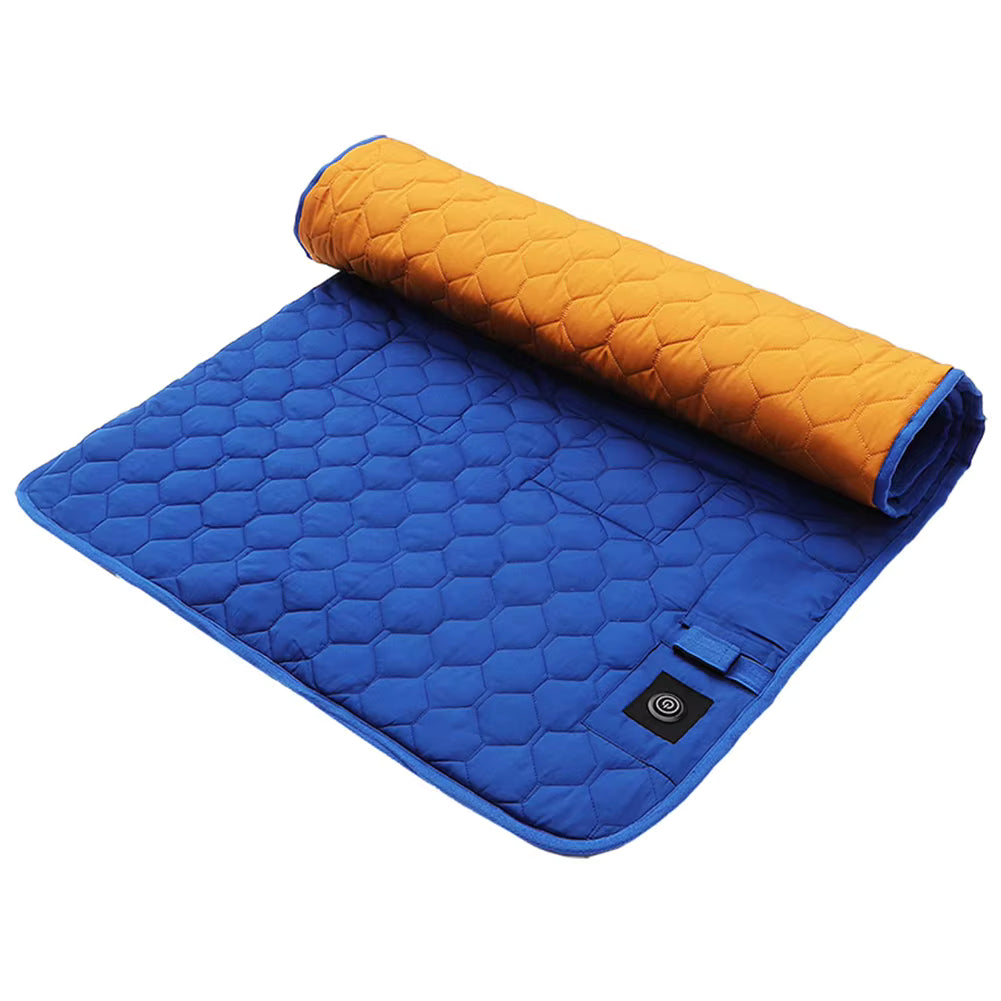 Heated Sleeping Bag Liner - 7 Heating Zones 3-Level Adjustable USB Electric Heating Sleeping Bag Pads Heated Mat for Outdoor Camping Tent Sleeping Mattress Thermalpad Foot Warmer - Firoth