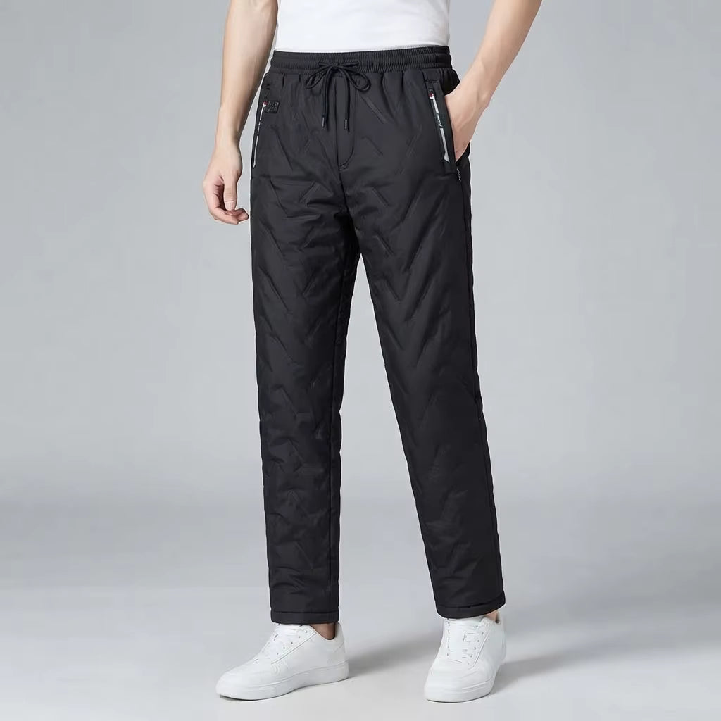 Lambswool Warm Heated Trousers for Men Women 10 Heating Zones 3 Temperature Modes Waterproof Windproof Fleece Lined Jogger Electric Thermal Sweatpants for Winter Cold Protection