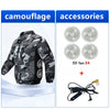 Unisex Summer Cooling Long Sleeve Jacket with 4 Fans, Includes Reflective Material, Suitable for Work at Night