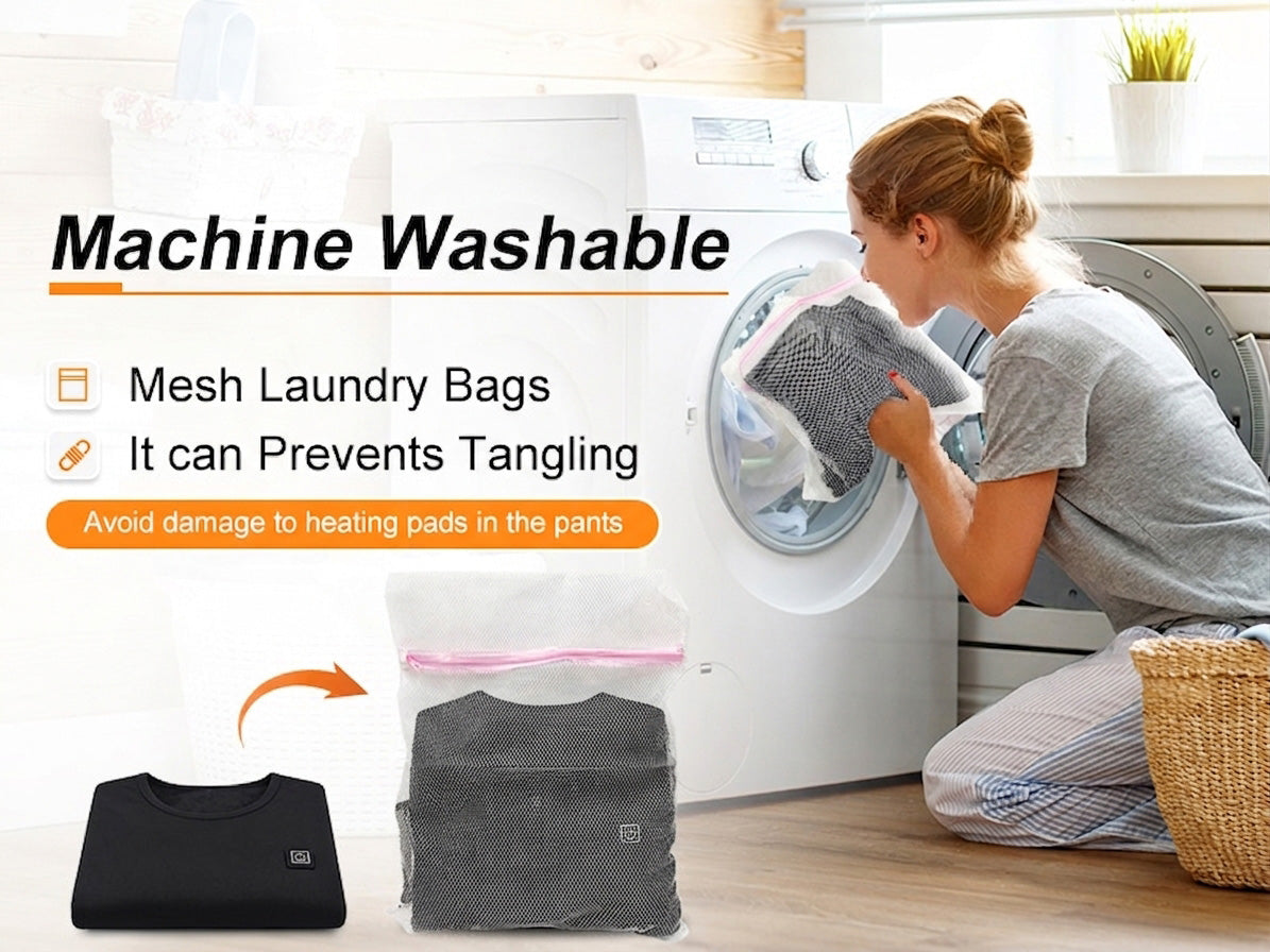 heated underwear machine washable
