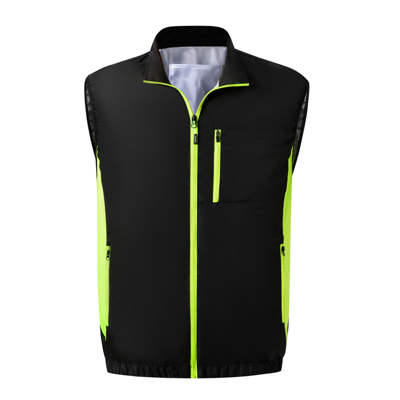 Air Conditioning Fans Vest for Men Women with 2*5V Fans Air Conditioned Clothes Sleeveless Workwear Heat Reducing & Breathable for Hot Weather
