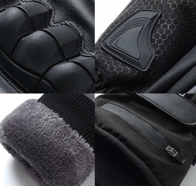 Rechargeable Heated Gloves with 2*8500mAh Batteries Touchscreen Heating Gloves for Men Women for Outdoor Activities, Riding, Cycling & Cold Weather