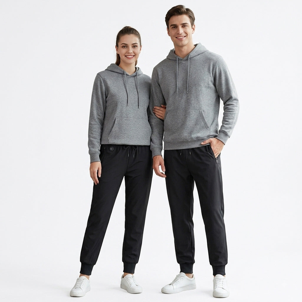 Electric Heated Pants for Men Women 12 Heating Zones 3-Level Temperature Adjustment USB Thermal Casual & Sports Long Trousers